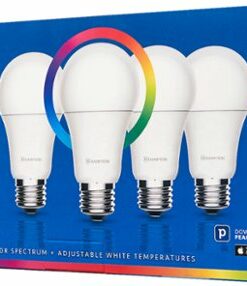 Peace by Hampton - A19 LED Smart Wi-Fi Bulb (4-pack) - Full Color