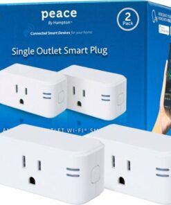 Peace by Hampton - Wi-Fi Smart Plug 15A (2-Pack) - White