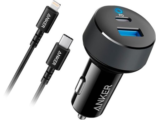Anker - PowerDrive 30W Apple MFi Certified Vehicle Charger - Black