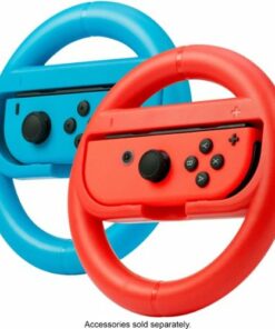 Rocketfish™ - Joy Con Racing Wheel Two Pack For Nintendo Switch & Switch OLED - Red/Blue