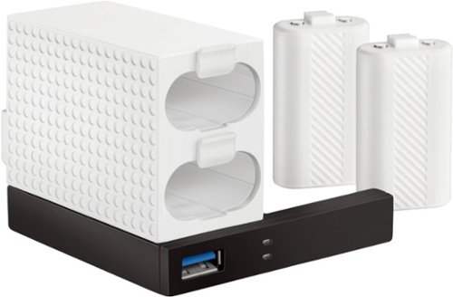 Rocketfish™ - Side Dock Charging Station for Xbox One S - White
