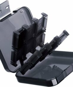 Rocketfish™ - Universal Game Vault Case For Nintendo Switch, Switch OLED & Switch Lite - Smoke Black