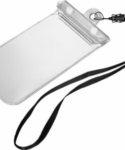 Insignia™ - Protective Water-resistant Dry Bag Carrying Case for Most Cell Phones - Clear