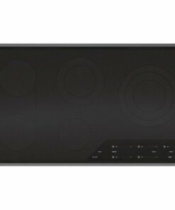 Wolf - Transitional 36" Built-In Electric Cooktop with 5 Burners and Control Lock - Black 0