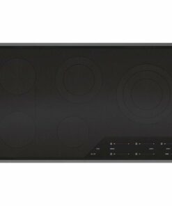 Wolf - Transitional 36" Built-In Electric Cooktop with 5 Burners and Control Lock - Black 1