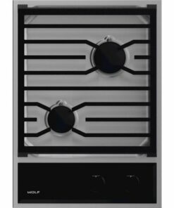 Wolf - Transitional 15" Built-In Gas Cooktop with 2 Burners - Stainless steel 1