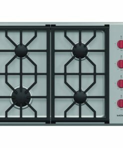 Wolf - Professional 30" Built-In Gas Cooktop with 4 Burners - Stainless steel 0