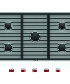 Wolf - Contemporary 36" Built-In Gas Cooktop with 5 Burners - Stainless steel 1