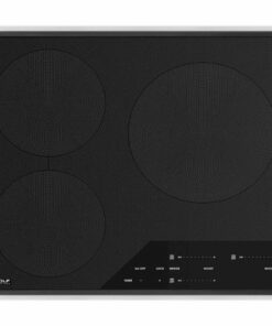 Wolf - Transitional 24" Built-In Electric Induction Cooktop with 3 Burners and Control Lock - Black