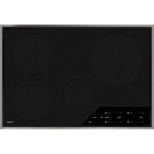 Wolf - Transitional 30" Built-In Electric Induction Cooktop with 4 Burners and Control Lock - Black