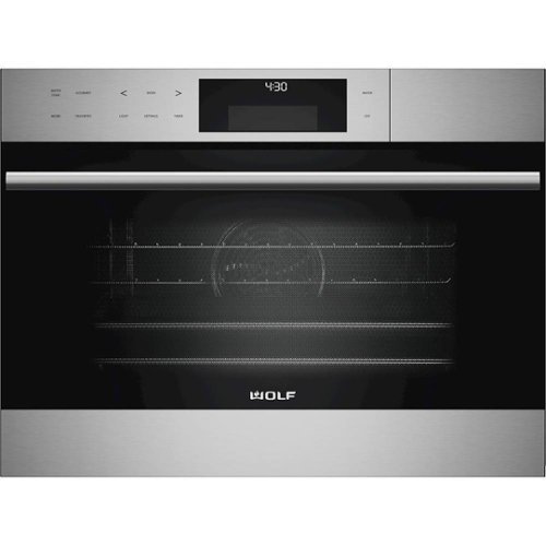 Wolf - E Series Transitional 24" Built-In Single Electric Convection Steam Oven - Stainless steel