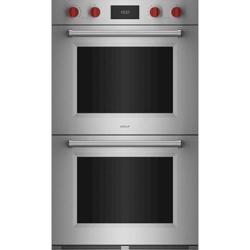 Wolf - M Series 30" Built-In Double Electric Convection Wall Oven - Stainless steel