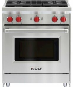 Wolf - 2.5 Cu. Ft. Freestanding Gas Convection Range - Stainless steel 0