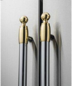 Bertazzoni - Collezione Metalli Handle Kit for Select Heritage Series Refrigerators and Dishwashers - Gold