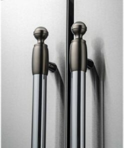 Bertazzoni - Collezione Metalli Handle Kit for Select Heritage Series Refrigerators and Dishwashers - Black Nickel
