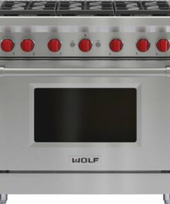 Wolf - 3.7 Cu. Ft. Freestanding Gas Convection Range - Stainless steel 1
