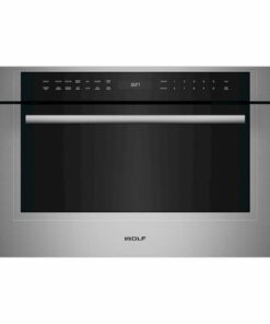 Wolf - M Series Transitional 1.6 Cu. Ft. Drop-Down Door Microwave Oven with Sensor Cooking - Silver