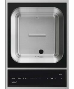 Wolf - 15" Electric Transitional Steamer Module - Stainless steel