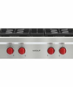 Wolf - 30" Built-In Gas Cooktop with 4 Burners - Stainless steel 0