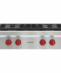 Wolf - 30" Built-In Gas Cooktop with 4 Burners - Stainless steel 1