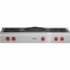 Wolf - 48" Built-In Gas Cooktop with 4 Burners and Wok Burner - Stainless steel 0