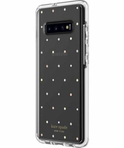kate spade new york - Protective Hardshell Case for Samsung Galaxy S10+ - Clear/Crystal