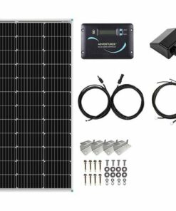 Renogy - Mountable Solar Panel Kit (100W panel & Accy's) - Black