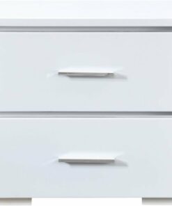 Finch - Belmont Modern Wood Drawer Cabinet - White