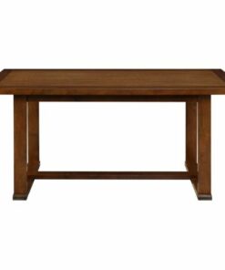 Click Decor - Vaughn Modern Farmhouse Rubberwood Table - Brown