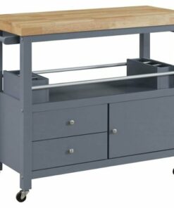 Click Decor - Anson Kitchen Cart - Gray