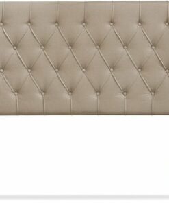 Lillian August - Harlow Tufted Fabric Upholstered Queen Headboard - Beige