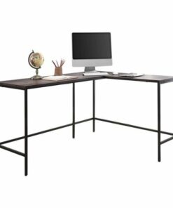 OSP Home Furnishings - Contempo L-Shaped Table - Ozark Ash