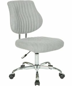 OSP Home Furnishings - Sunnydale 5-Pointed Star Office Chair - Fog
