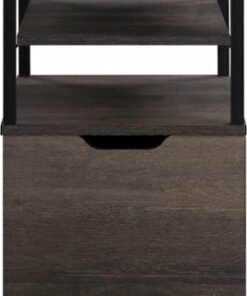 OSP Home Furnishings - Contempo 3-Shelf 1-Drawer File Cabinet - Ozark Ash