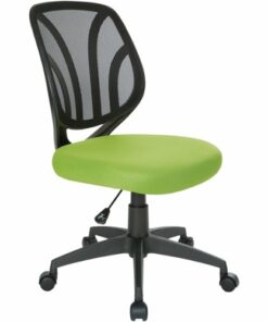 Office Star Products - Ventilated 5-Pointed Star Mesh Fabric Task Chair - Green