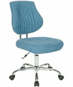 OSP Home Furnishings - Sunnydale 5-Pointed Star Office Chair - Sky