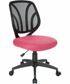 Office Star Products - Ventilated 5-Pointed Star Mesh Fabric Task Chair - Pink