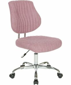 OSP Home Furnishings - Sunnydale 5-Pointed Star Office Chair - Orchid