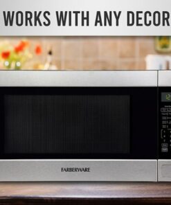 Farberware - Professional 2.2 Cu. Ft. Countertop Microwave with Sensor Cooking - Premium Stainless Steel
