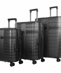 Bugatti - Hamburg Spinner Suitcase Set (3-Piece) - Charcoal