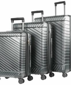 Bugatti - Moscow Spinner Suitcase Set (3-Piece) - Silver