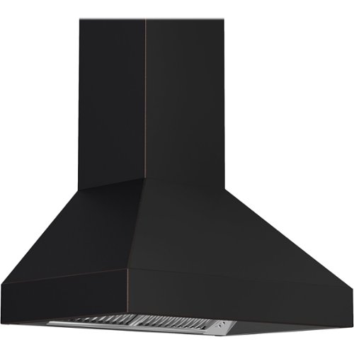 ZLINE - Designer Copper 48" Externally Vented Range Hood - Black/Oil-Rubbed Bronze with Copper Accents