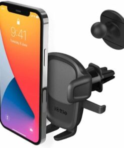 iOttie - Easy One Touch 5 Universal Air Vent & Flush Mount for Mobile Phones - Black