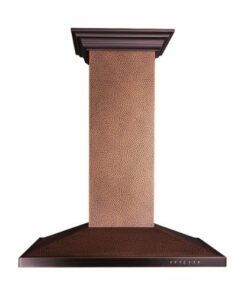 ZLINE - Designer Copper 36" Externally Vented Range Hood - Stainless steel 2