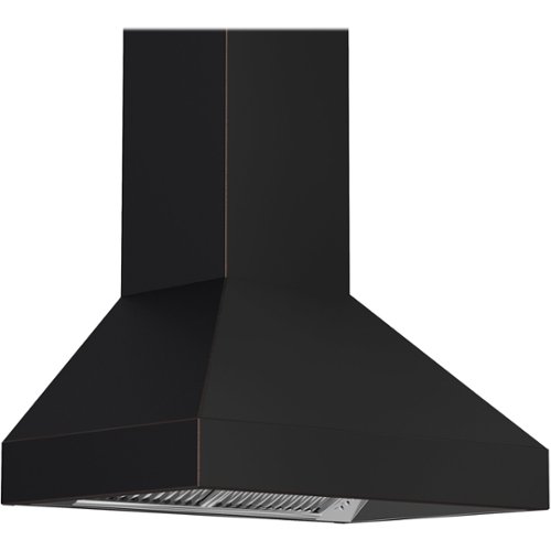 ZLINE - Designer Copper 36" Externally Vented Range Hood - Black/Oil-Rubbed Bronze With Copper Accents