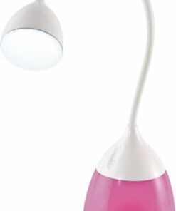 OttLite - Mood LED Color Changing Base Desk Lamp with Three Brightness Settings, USB Charging Port and Clear Sun Technology - White