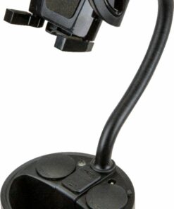 Scosche - PowerHub Cup Holder Mount and Charging Hub Dual USB and Dual 12V - Black