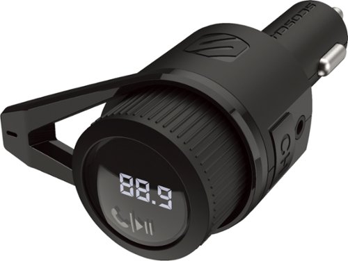 Scosche BTFREQ Bluetooth FM Transmitter Hands Free Car Kit w/ Dual USB ports V5.0 - Black
