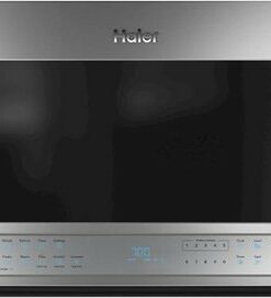 Haier - 1.6 Cu. Ft. Over-the-Range Microwave with Sensor Cooking and Built-In Wi-Fi - Stainless steel