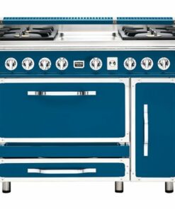 Viking - Tuscany 6.2 Cu. Ft. Freestanding Double Oven Dual Fuel True Convection Range - Alluvial Blue 0